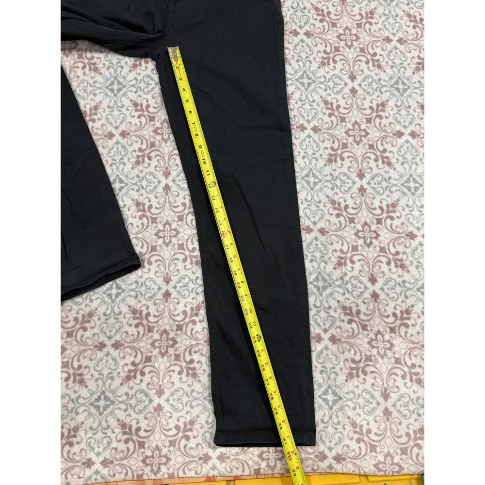 Levis 502 Regular Taper Pants Mens 30x32 Black Twill Chino Trousers